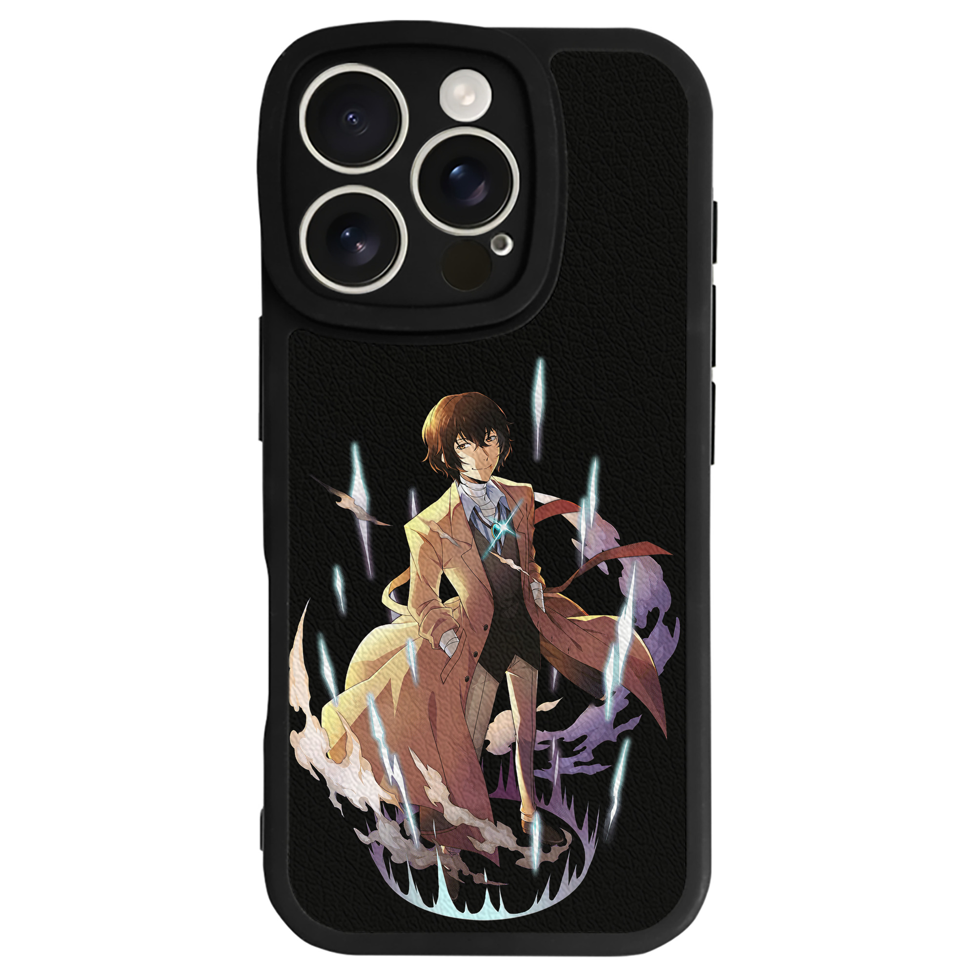 （画像用） 文豪ストレイドッグス Bungo Stray Dogs 【iPhone 16シリーズ対応】シリコンスマホケース（レザー調） 材質：シリコン